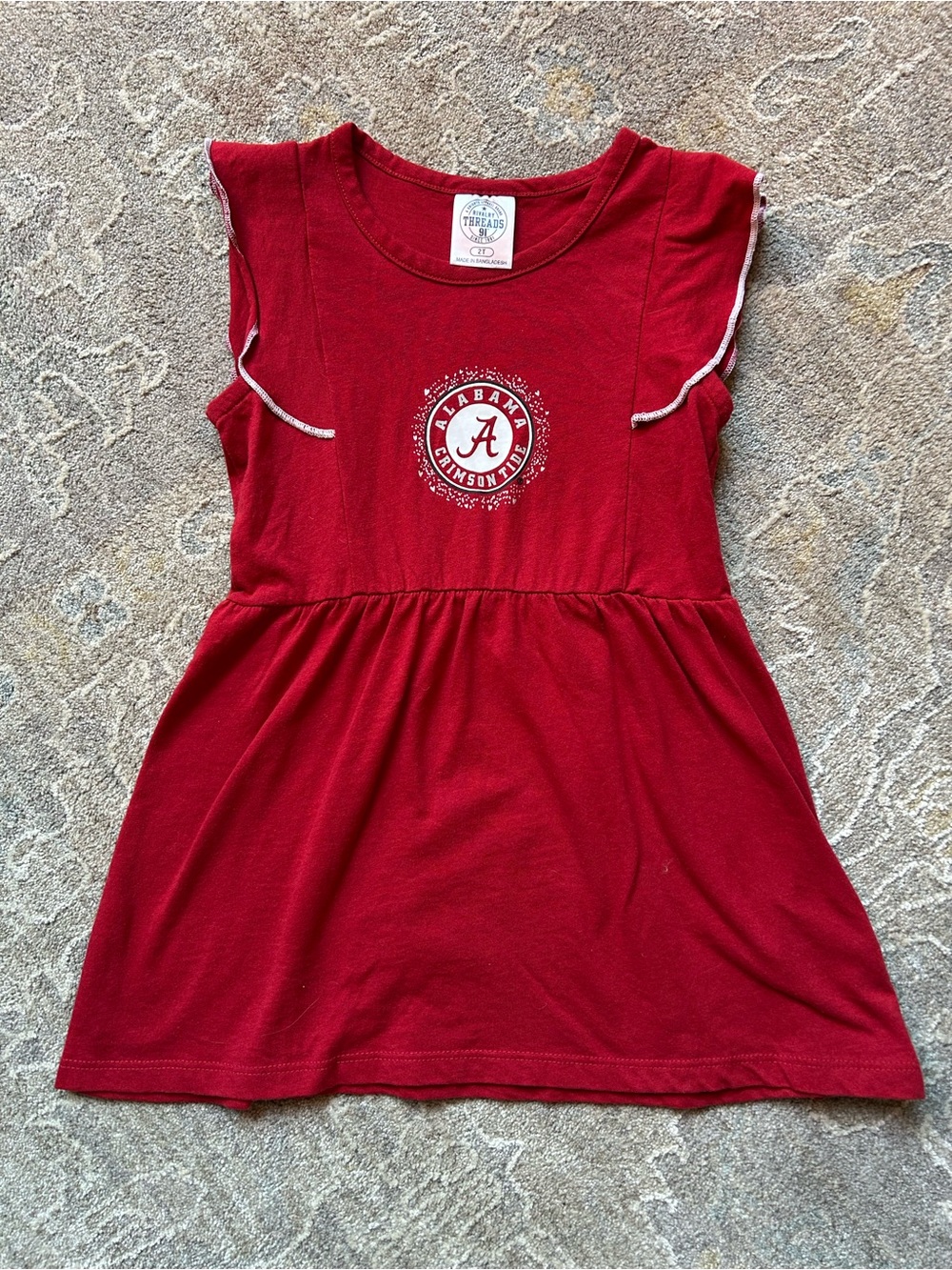 Crimson Tide Girls' Red Team Dress